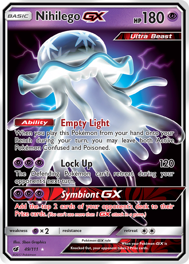 Nihilego GX (49/111) [Sun & Moon: Crimson Invasion] | Exor Games New Glasgow