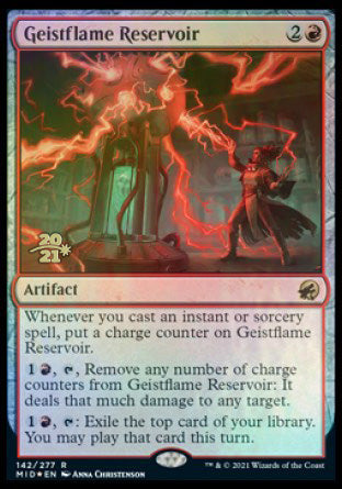 Geistflame Reservoir [Innistrad: Midnight Hunt Prerelease Promos] | Exor Games New Glasgow