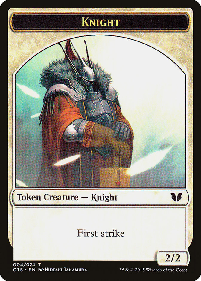 Knight Token (004/024) [Commander 2015 Tokens] | Exor Games New Glasgow