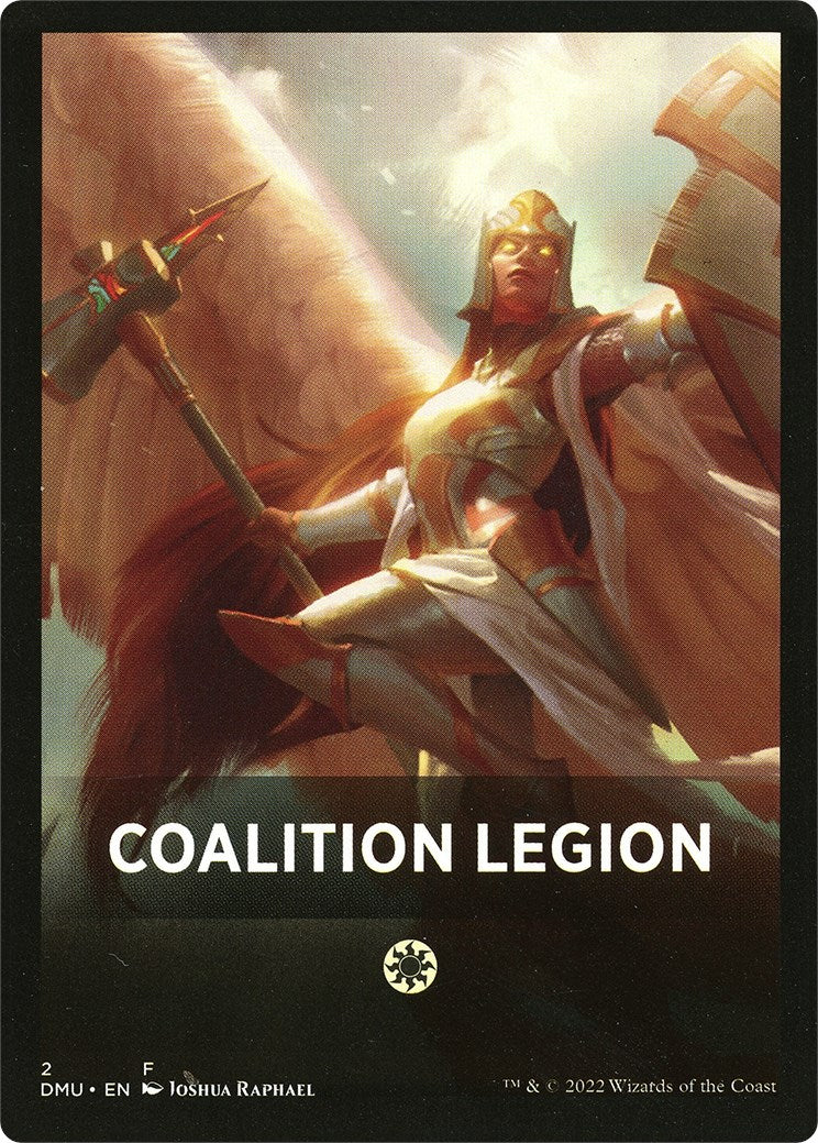 Coalition Legion Theme Card [Dominaria United Tokens] | Exor Games New Glasgow