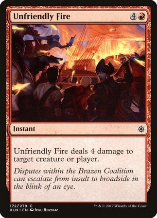 Unfriendly Fire [Ixalan] | Exor Games New Glasgow