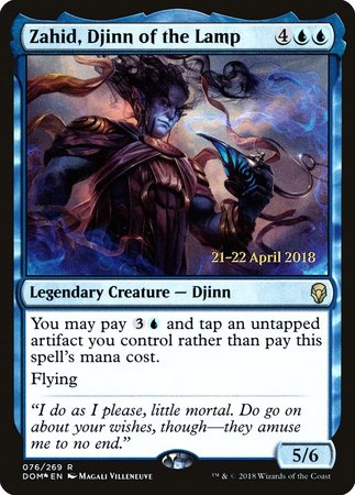 Zahid, Djinn of the Lamp [Dominaria Promos] | Exor Games New Glasgow