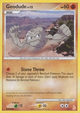 Geodude (1/11) [Diamond & Pearl: Trainer Kit - Lucario] | Exor Games New Glasgow