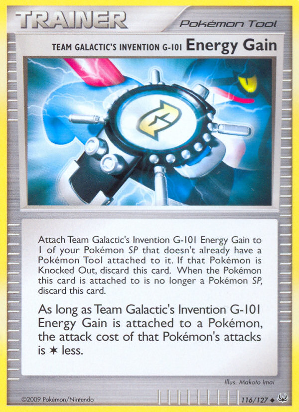 Team Galactic's Invention G-101 Energy Gain (116/127) [Platinum: Base Set] | Exor Games New Glasgow