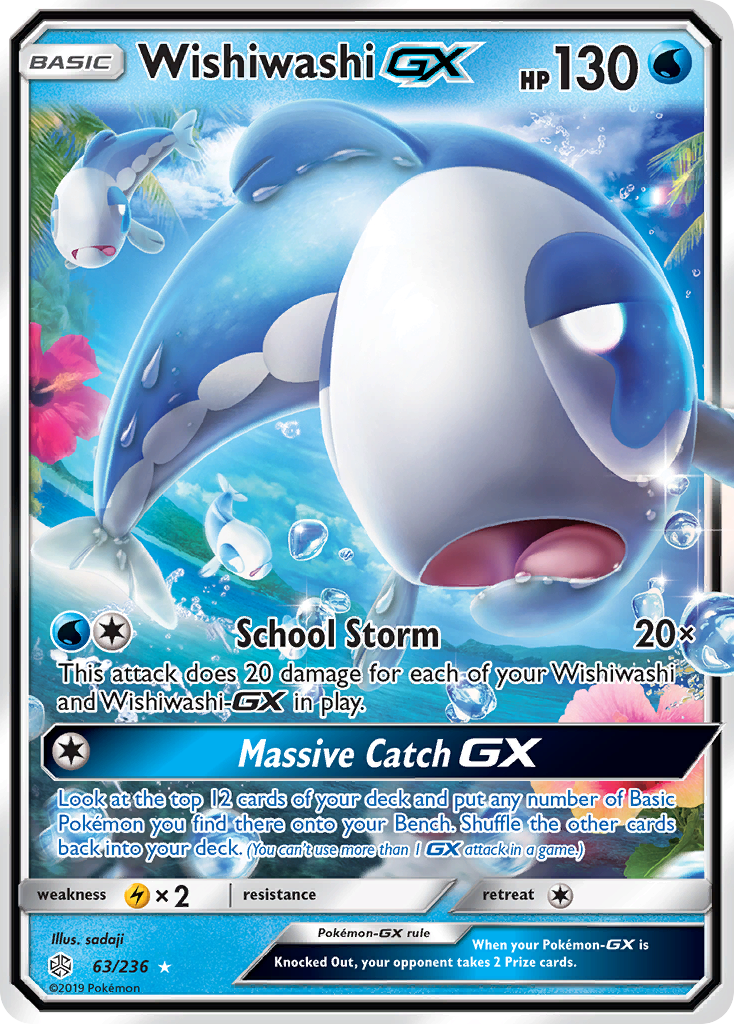 Wishiwashi GX (63/236) [Sun & Moon: Cosmic Eclipse] | Exor Games New Glasgow