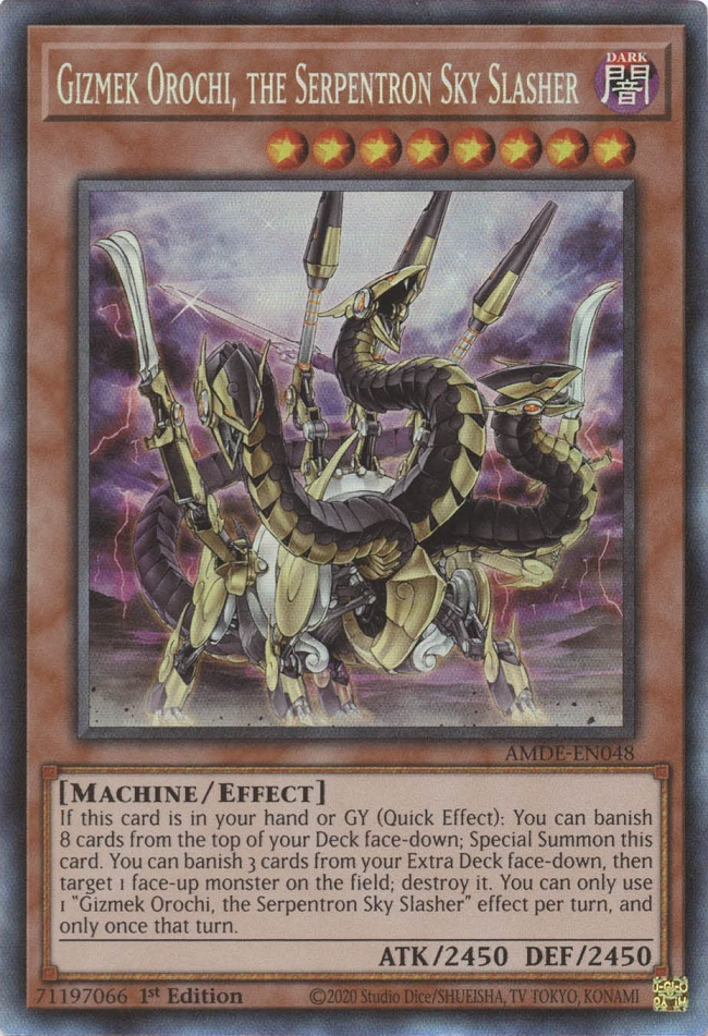 Gizmek Orochi, the Serpentron Sky Slasher [AMDE-EN048] Collector's Rare | Exor Games New Glasgow