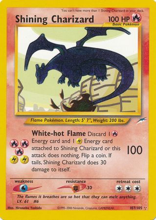 Shining Charizard (107/105) [Neo Destiny Unlimited] | Exor Games New Glasgow