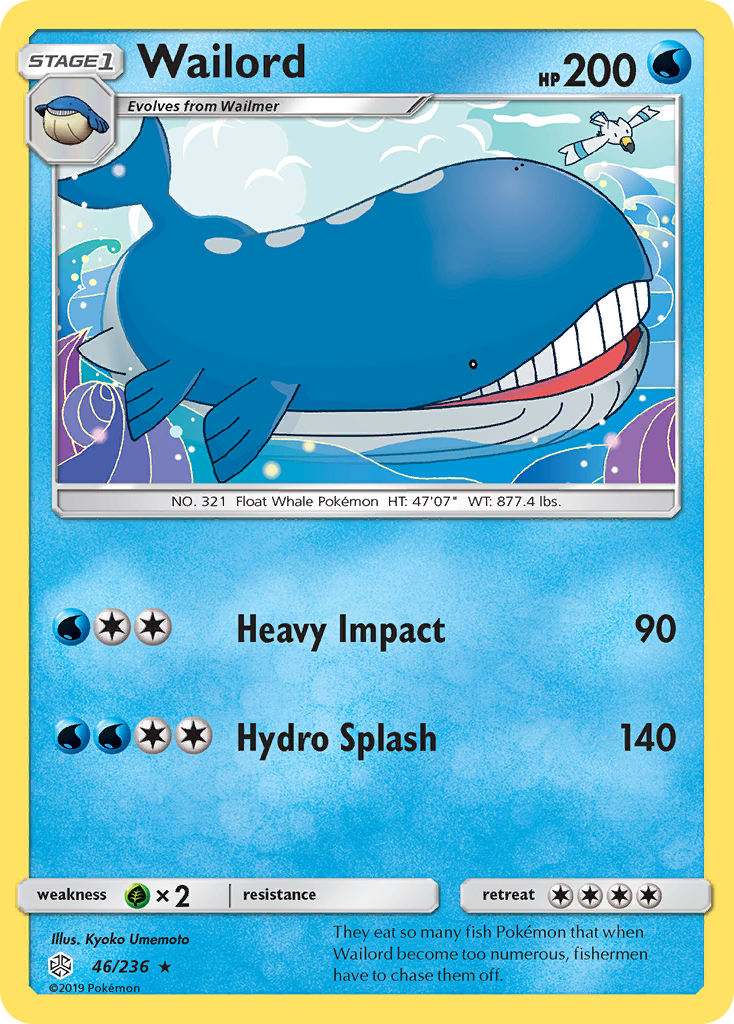 Wailord (46/236) [Sun & Moon: Cosmic Eclipse] | Exor Games New Glasgow