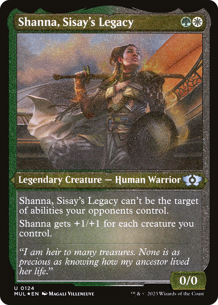 Shanna, Sisay's Legacy (Foil Etched) [Multiverse Legends] | Exor Games New Glasgow