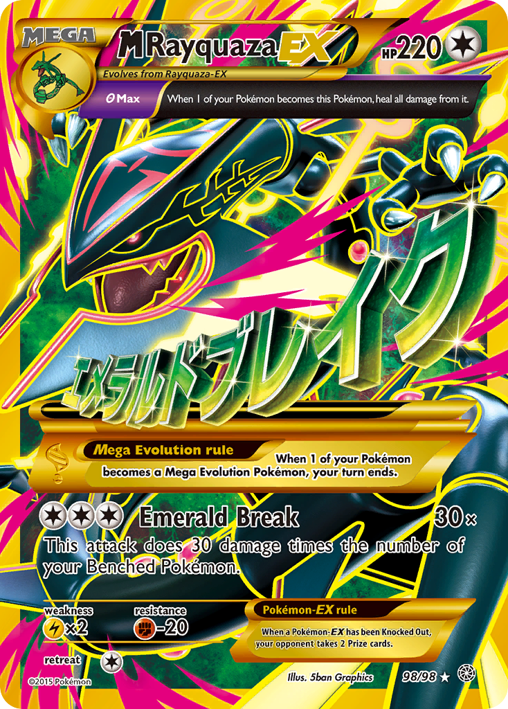 M Rayquaza EX (98/98) [XY: Ancient Origins] | Exor Games New Glasgow