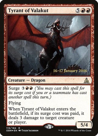 Tyrant of Valakut [Oath of the Gatewatch Promos] | Exor Games New Glasgow