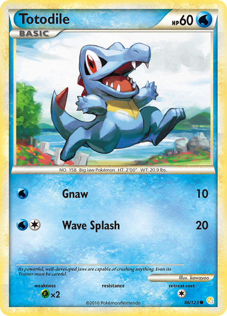 Totodile (86/123) [HeartGold & SoulSilver: Base Set] | Exor Games New Glasgow