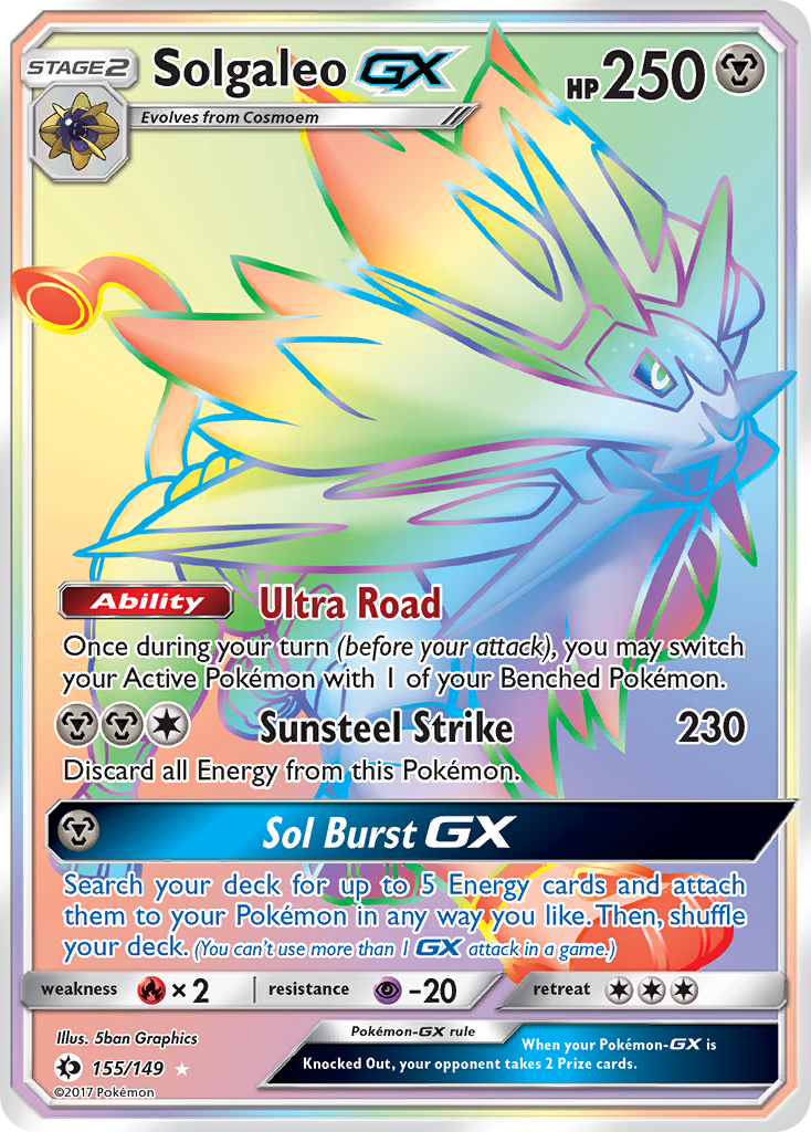 Solgaleo GX (155/149) [Sun & Moon: Base Set] | Exor Games New Glasgow