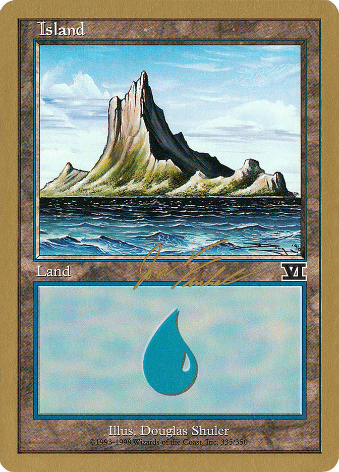 Island (jf335) (Jon Finkel) [World Championship Decks 2000] | Exor Games New Glasgow