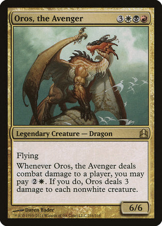 Oros, the Avenger [Commander 2011] | Exor Games New Glasgow