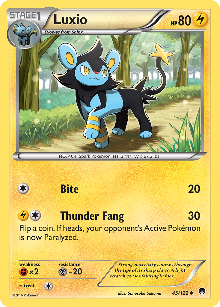 Luxio (45/122) [XY: BREAKpoint] | Exor Games New Glasgow