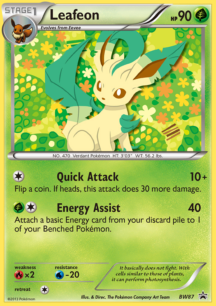 Leafeon (BW87) [Black & White: Black Star Promos] | Exor Games New Glasgow