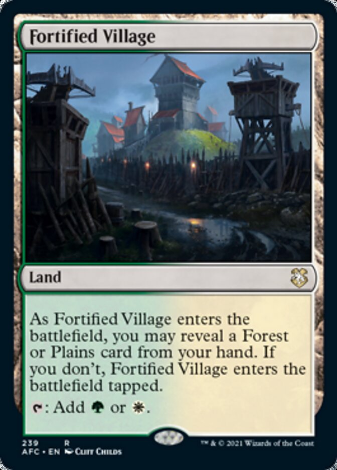 Fortified Village [Dungeons & Dragons: Adventures in the Forgotten Realms Commander] | Exor Games New Glasgow