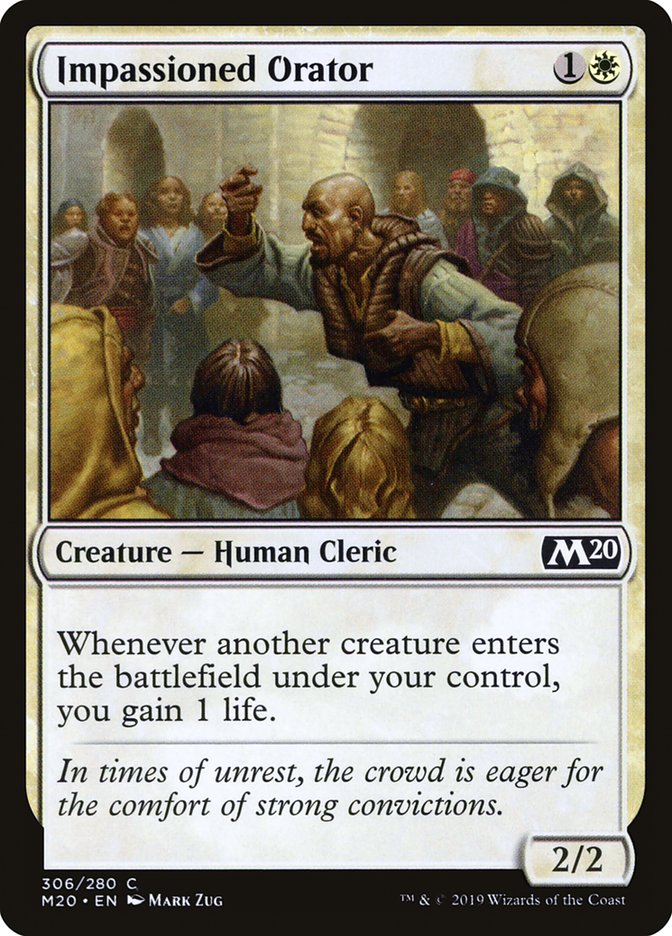 Impassioned Orator [Core Set 2020] | Exor Games New Glasgow