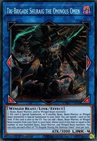 Tri-Brigade Shuraig the Ominous Omen [PHRA-EN048] Secret Rare | Exor Games New Glasgow