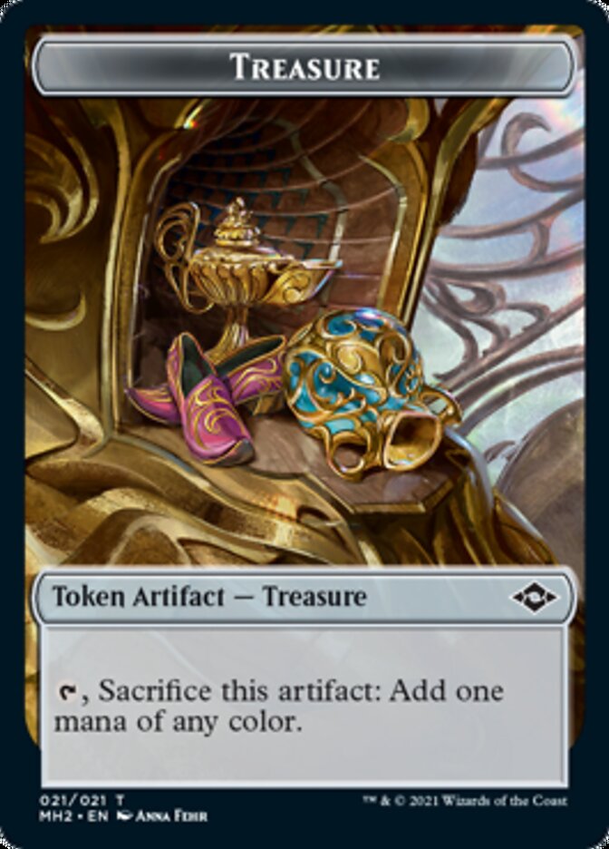 Treasure Token (#21) [Modern Horizons 2 Tokens] | Exor Games New Glasgow