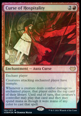 Curse of Hospitality [Innistrad: Crimson Vow Prerelease Promos] | Exor Games New Glasgow