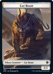 Insect // Cat Beast Double-Sided Token [Starter Commander Decks] | Exor Games New Glasgow