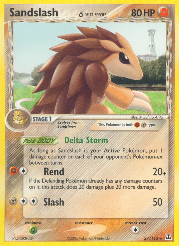 Sandslash (27/113) (Delta Species) [EX: Delta Species] | Exor Games New Glasgow