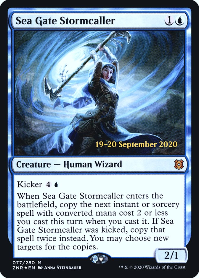 Sea Gate Stormcaller  [Zendikar Rising Prerelease Promos] | Exor Games New Glasgow