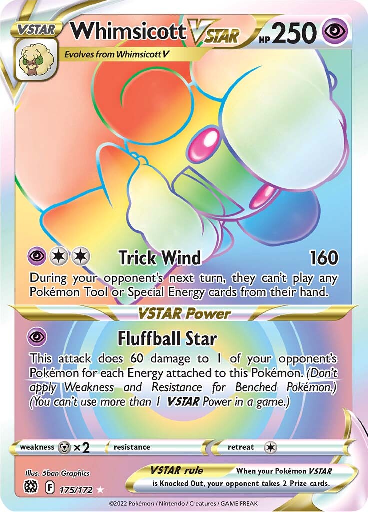 Whimsicott VSTAR (175/172) [Sword & Shield: Brilliant Stars] | Exor Games New Glasgow