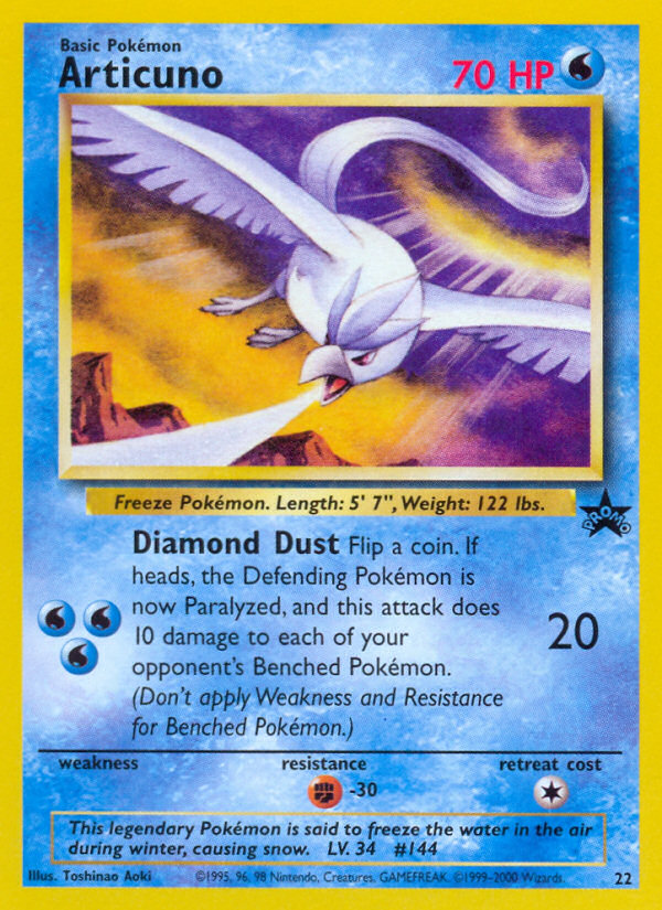 Articuno (22) [Wizards of the Coast: Black Star Promos] | Exor Games New Glasgow