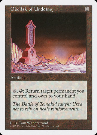 Obelisk of Undoing [Fifth Edition] | Exor Games New Glasgow