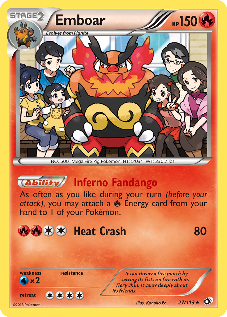 Emboar (27/113) [Black & White: Legendary Treasures] | Exor Games New Glasgow