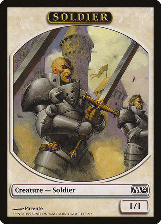 Soldier Token [Magic 2012 Tokens] | Exor Games New Glasgow