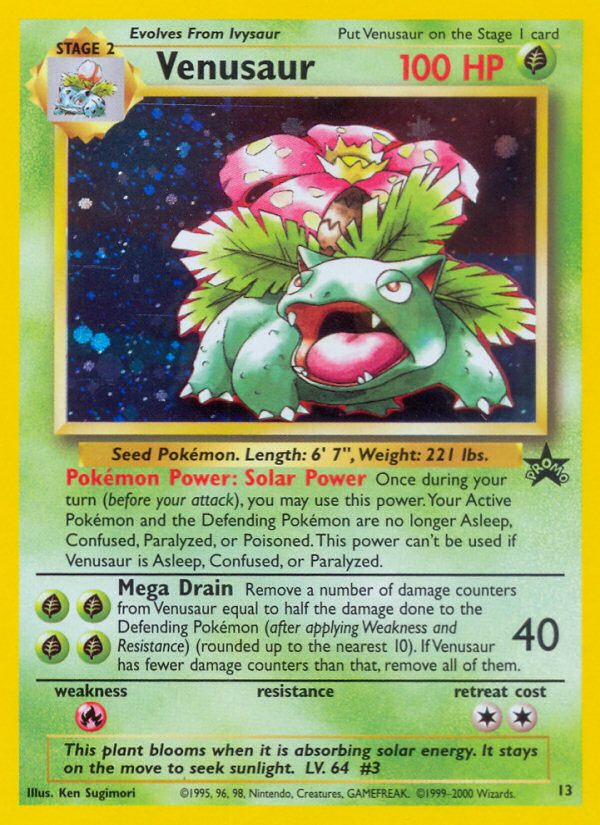 Venusaur (13) [Wizards of the Coast: Black Star Promos] | Exor Games New Glasgow