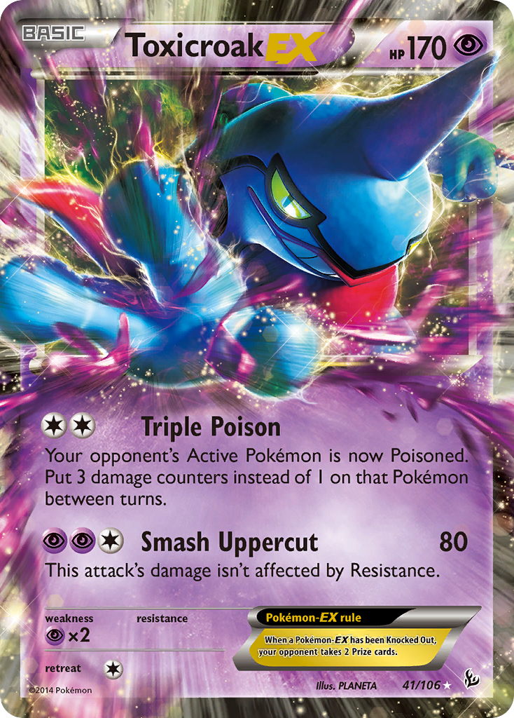 Toxicroak EX (41/106) [XY: Flashfire] | Exor Games New Glasgow