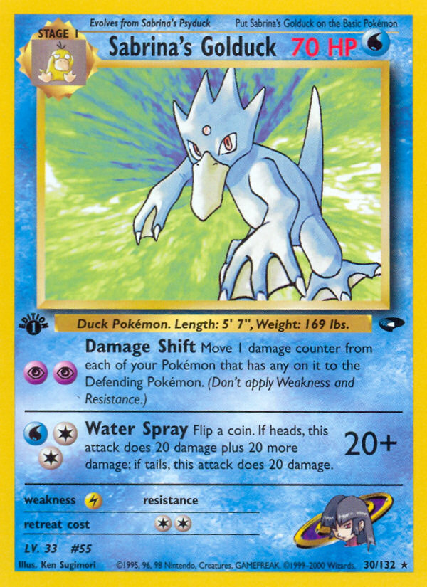 Sabrina's Golduck (30/132) [Gym Challenge 1st Edition] | Exor Games New Glasgow