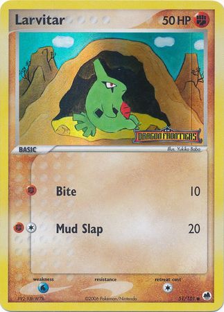 Larvitar (51/101) (Stamped) [EX: Dragon Frontiers] | Exor Games New Glasgow