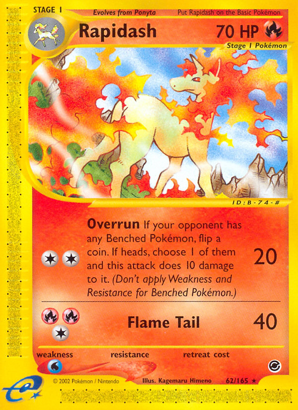 Rapidash (62/165) [Expedition: Base Set] | Exor Games New Glasgow