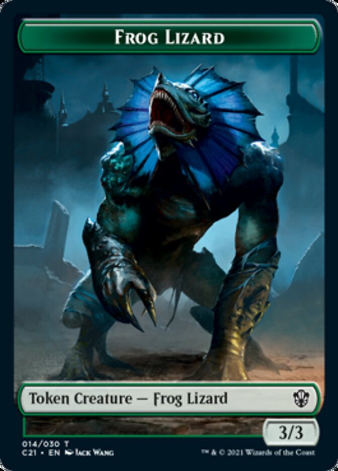 Frog Lizard // Elephant Token [Commander 2021 Tokens] | Exor Games New Glasgow