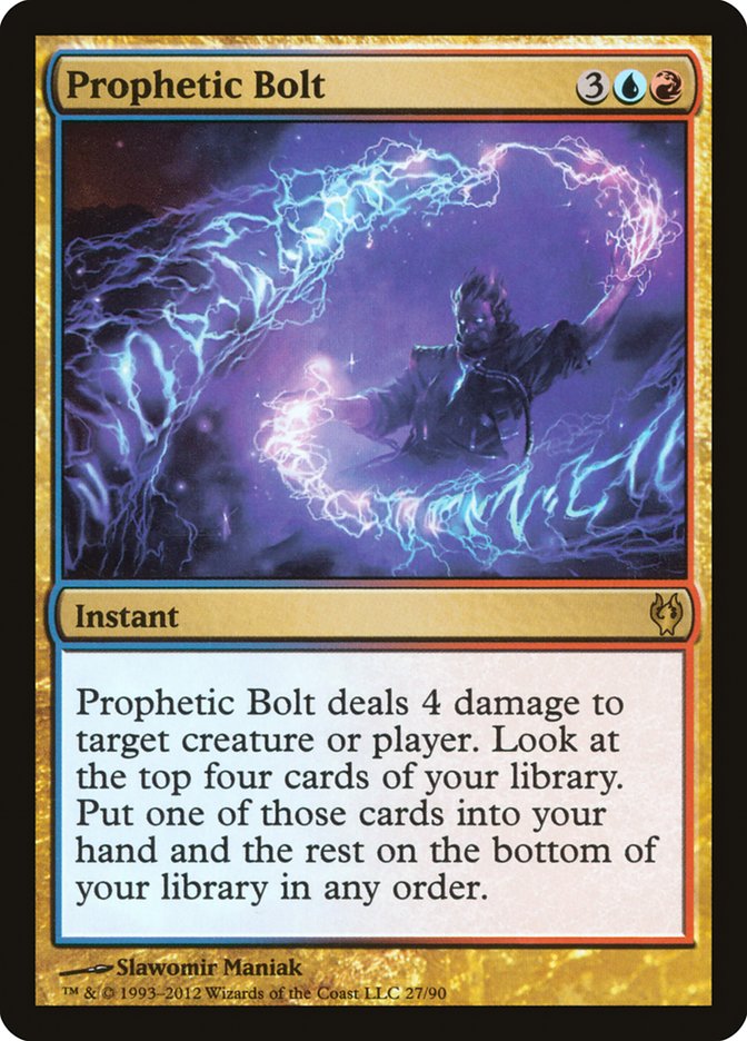 Prophetic Bolt [Duel Decks: Izzet vs. Golgari] | Exor Games New Glasgow