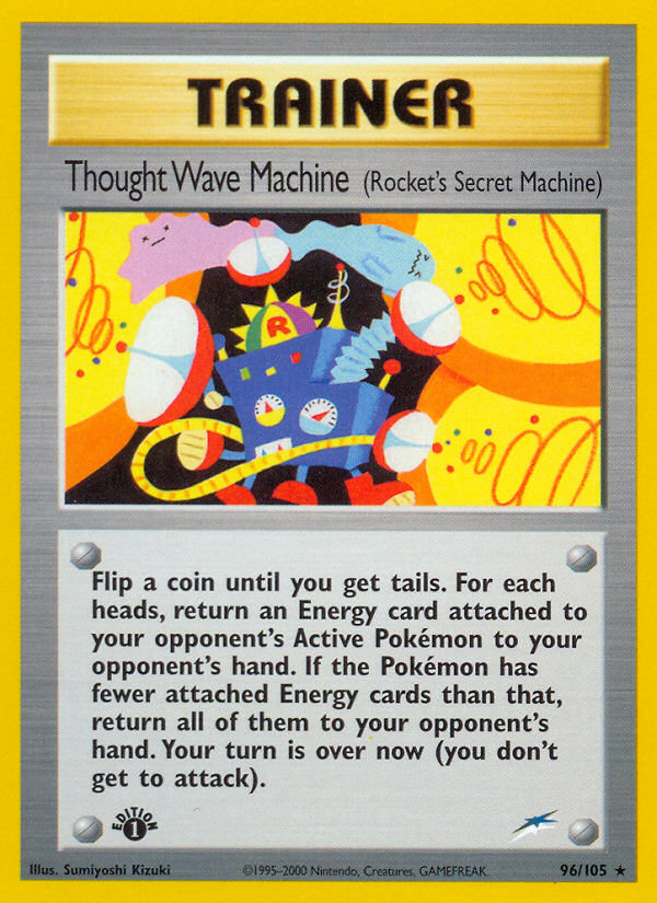 Thought Wave Machine (96/105) (Rocket's Secret Machine) [Neo Destiny 1st Edition] | Exor Games New Glasgow