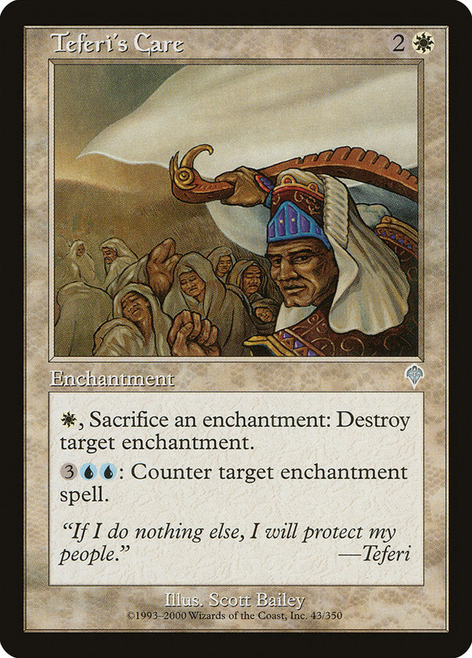 Teferi's Care [Invasion] | Exor Games New Glasgow