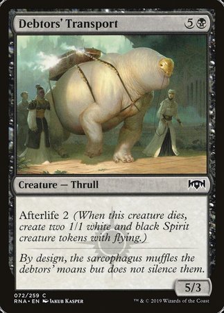 Debtors' Transport [Ravnica Allegiance] | Exor Games New Glasgow