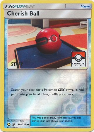 Cherish Ball (191a/236) (League Promo Staff) [Sun & Moon: Unified Minds] | Exor Games New Glasgow