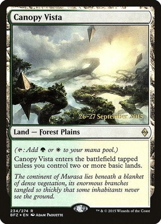 Canopy Vista [Battle for Zendikar Promos] | Exor Games New Glasgow