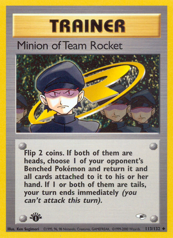 Minion of Team Rocket (113/132) [Gym Heroes 1st Edition] | Exor Games New Glasgow