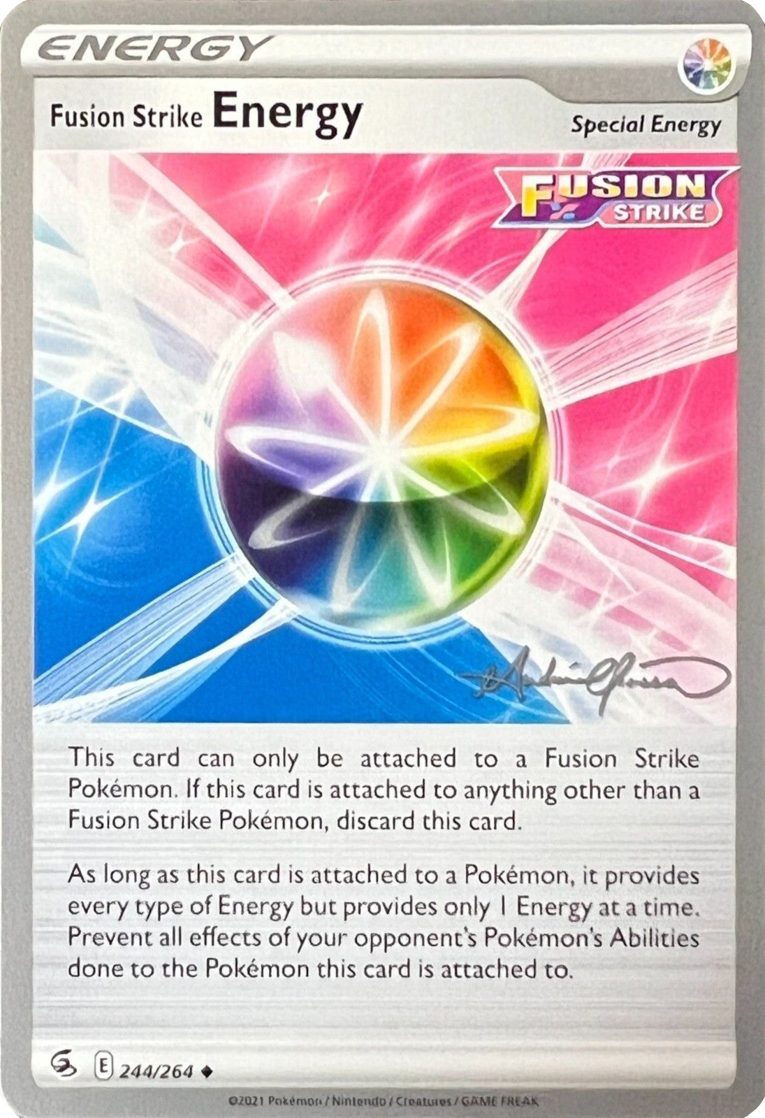 Fusion Strike Energy (244/264) (The Shape of Mew - Andre Chiasson) [World Championships 2022] | Exor Games New Glasgow