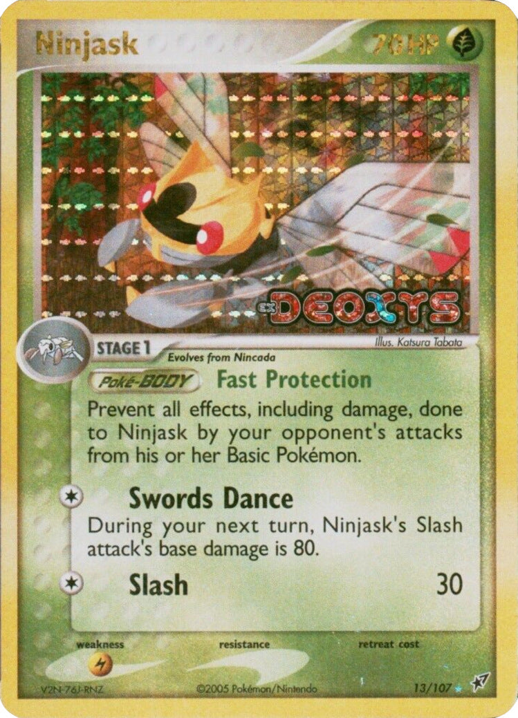 Ninjask (13/107) (Stamped) [EX: Deoxys] | Exor Games New Glasgow