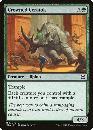 Crowned Ceratok [Iconic Masters] | Exor Games New Glasgow
